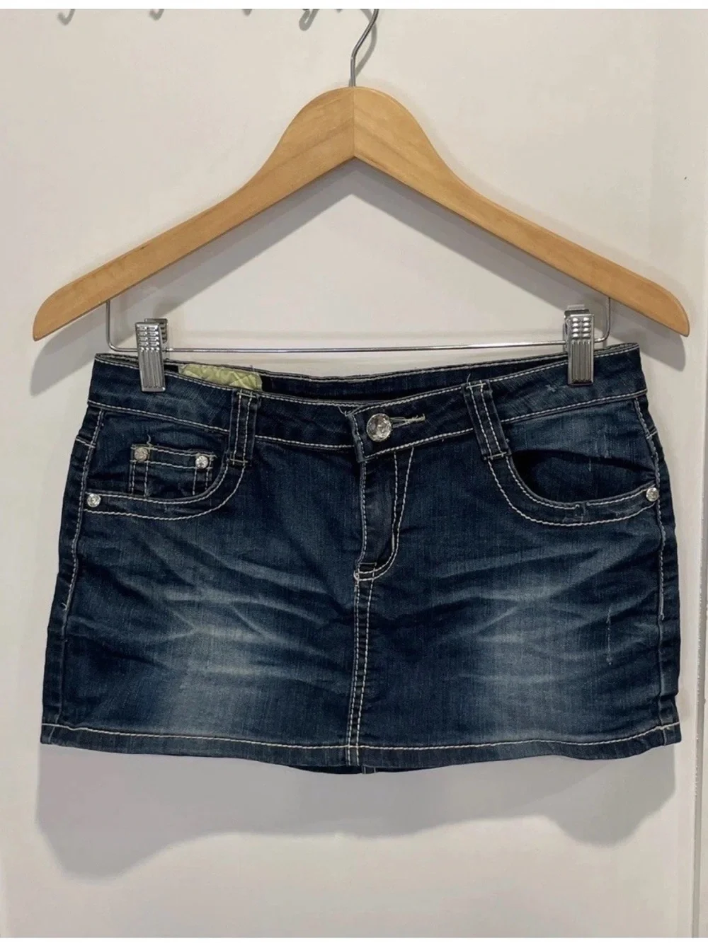 Machine Denim Mini Skirt M
